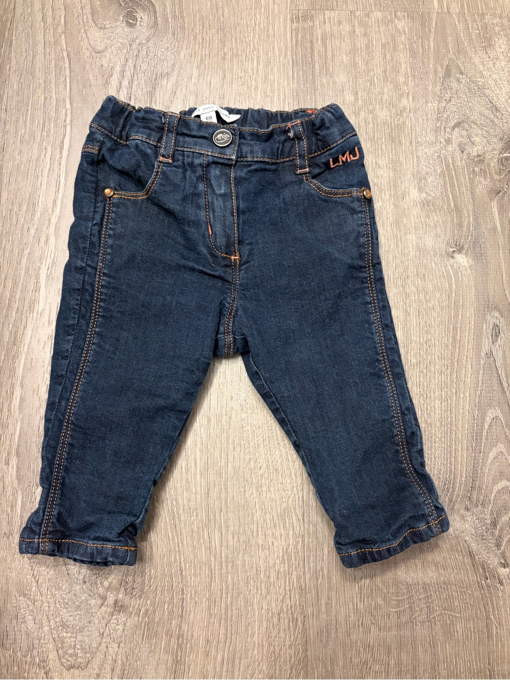 Baby Girl Little Marc Jacob's Lined Jeans- Size 6 Months- Pre-owned